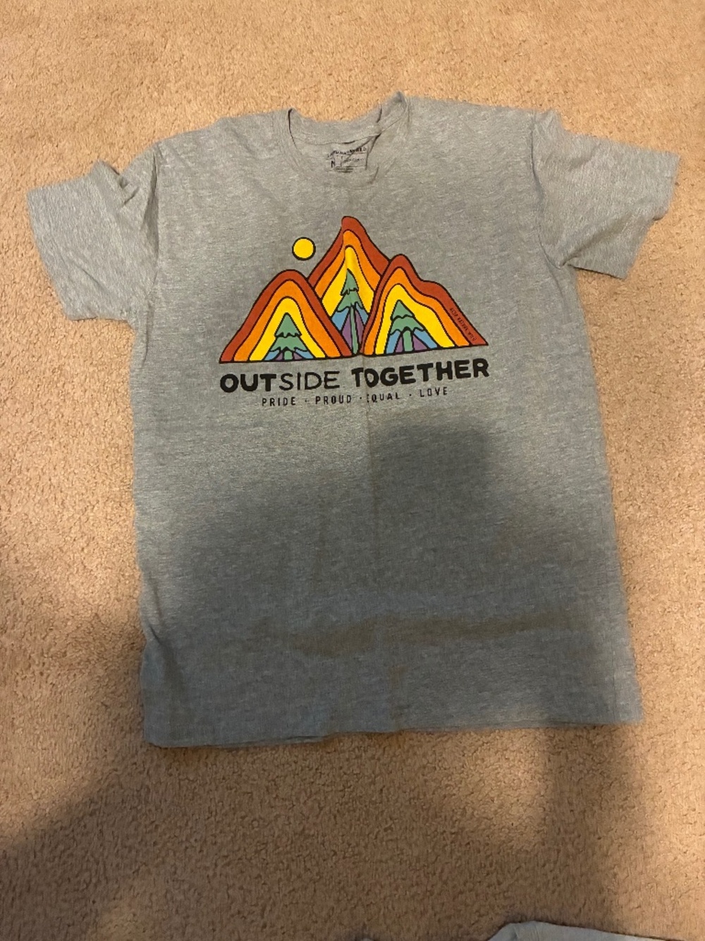 Gray Keep Nature Wild Tee Size Medium